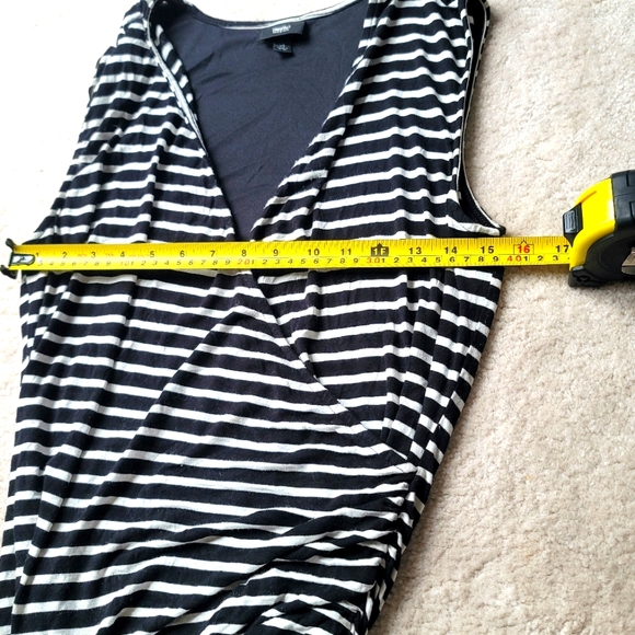 Mossimo Striped Wrap Maxi Dress Size L - Picture 11 of 13